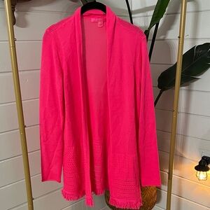 Lilly Pulitzer Fuchsia Knit Cardigan